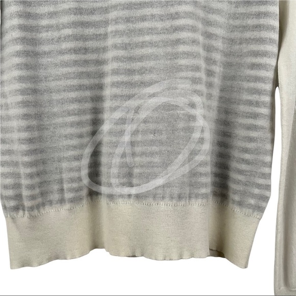 WHITE + WARREN Light-knit Nautical stripe Long Sleeve - Picture 9 of 13